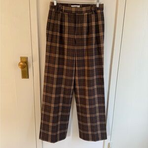 Danielle Guizio plaid trousers